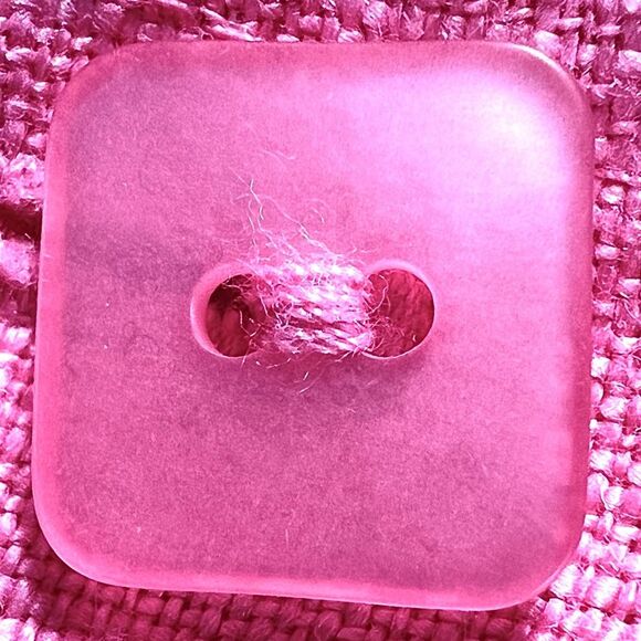 Laura Ashley Linen Button Front Pink Long Sleeve Blouse Jacket Size M - Picture 6 of 11